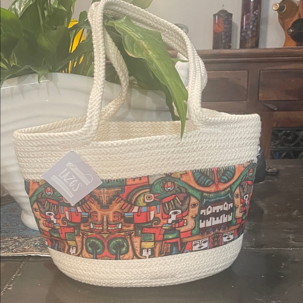 Colorful Patterned Tote Bag